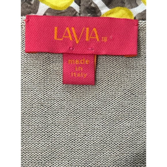 LAVIA Women's Top Sweater Italy Long Sleeve Tan Yellow Size M - Picture 3 of 7